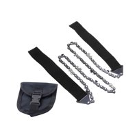 Ioensy - Sierra De Cadena Sierra De Mano Sierra De Camping Sierra De Alambre De Metal Para Mochilero Caza Al Aire Libre Negro