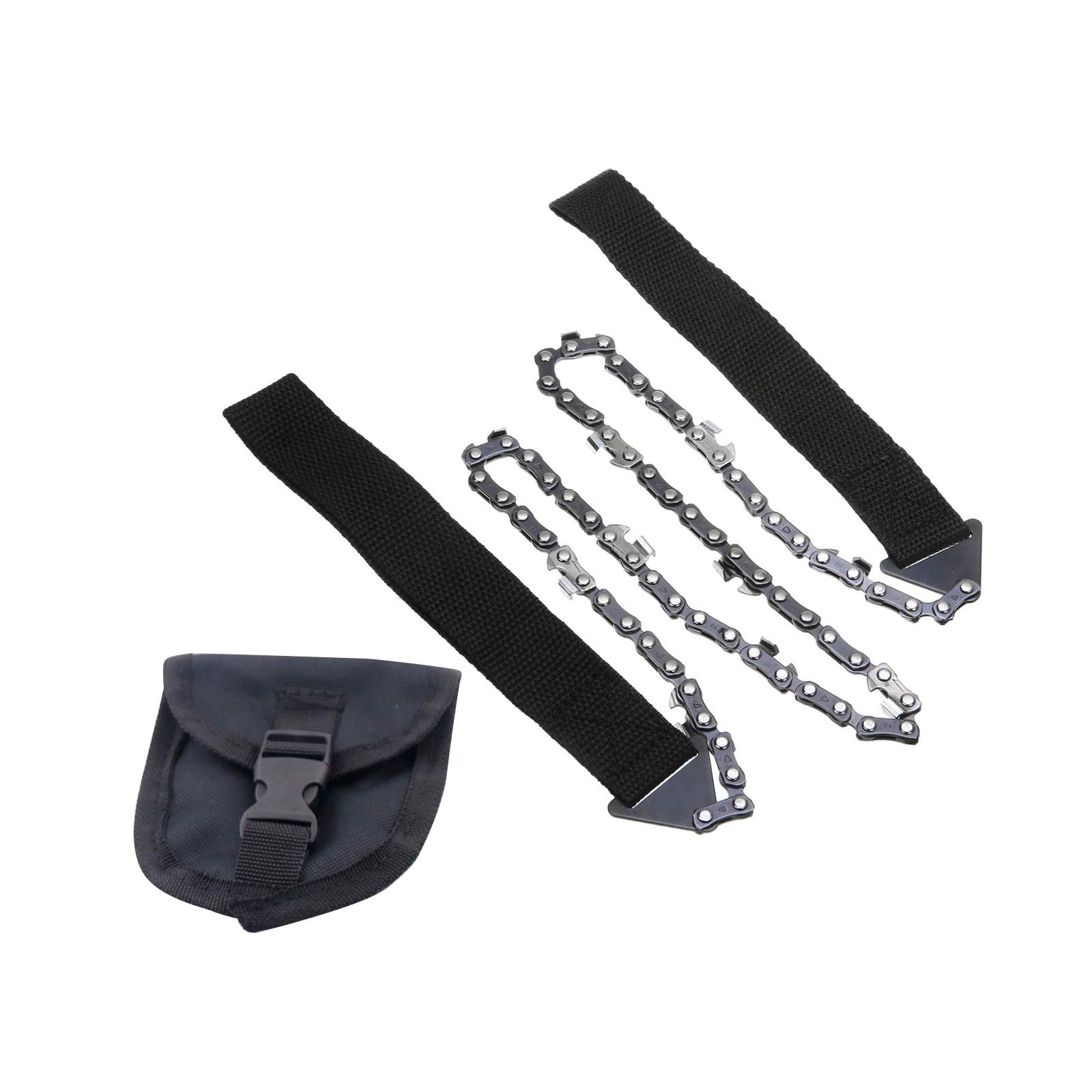 Ioensy - Sierra De Cadena Sierra De Mano Sierra De Camping Sierra De Alambre De Metal Para Mochilero Caza Al Aire Libre Negro