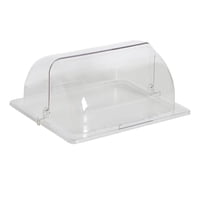 Magideal - Tapa De Cesta Para Alimentos, Tapa Rectangular A Prueba De Polvo, Cúpula De Plástico Para Placa De Panadería, Tapa, Tienda De Campaña Para Bodas, Enci 34Cmx27Cmx15Cm