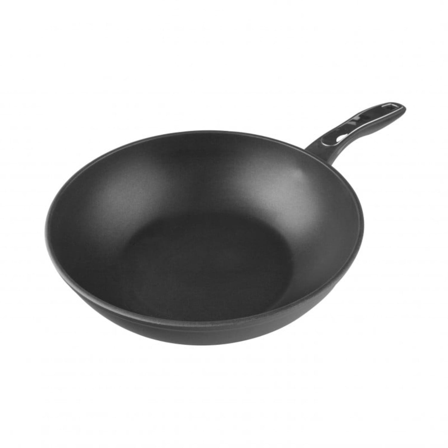 Wok Aluminio Fundido Antiadherente 28cm Negro Induplus Ibili