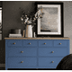thumbnail image 2 of Cómoda de Madera 8 Cajones Diseño Elegante y Gran Capacidad - Azúl Marino - 150x40x80 cm, 2 of 3