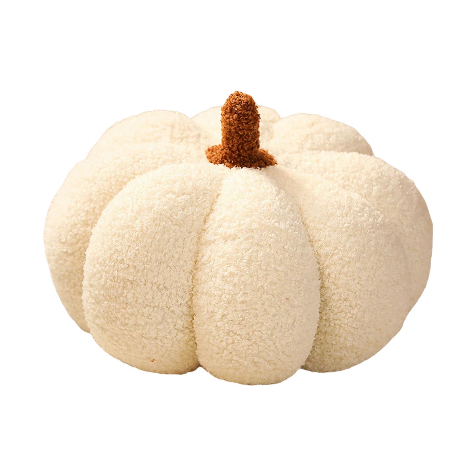 Magideal - Cojín De Calabaza Conveniente Decorativo Duradero Para Cumpleaños Fiesta De Halloween , 20Cm Blanco