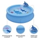 thumbnail image 3 of Piscina Infantil Tiburones 770 L 47x190 cm Celeste, 3 of 3