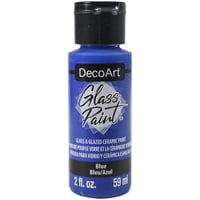 Decoart - Pintura Para Vidrio Deco Art, 60 Ml, Azul, No Tóxica, Cobertura Excepcional