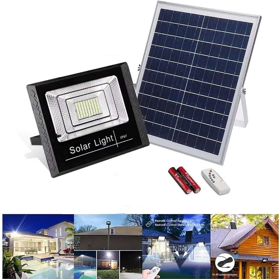 Solar Led Panel Lampara Foco Solar Led 40w + Panel Solar + Control Remoto | Lider