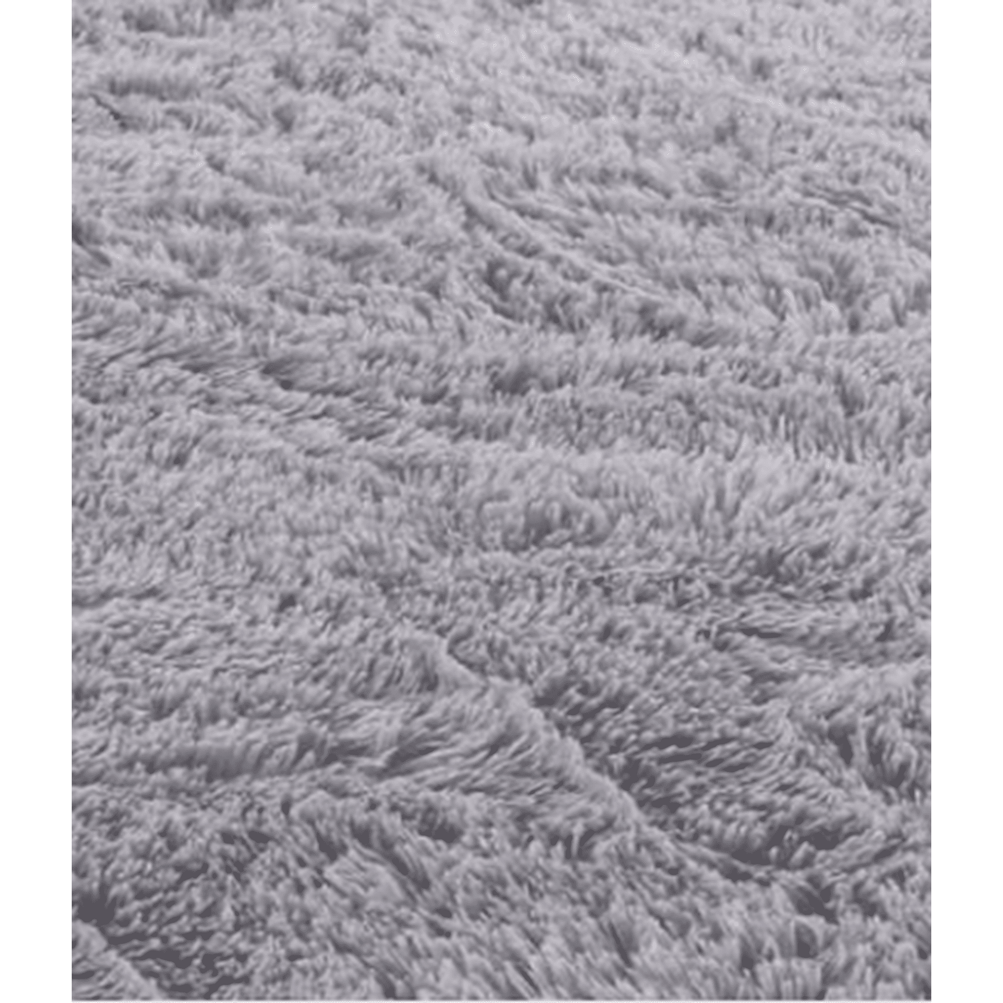 Genérico - Alfombra Peluda Grande 2x2.4 M Gris