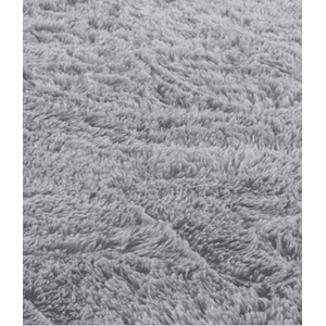 Genérico - Alfombra Peluda Grande 2X2.4 M Gris