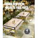 thumbnail image 5 of Juego de chafing dish RAMVIC de 4 piezas, 9 qt, dorado y plateado, 5 of 7