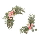 thumbnail image 1 of 2 Piezas De Arco De Boda Artificial Flores Hojas Verdes Ceremonia Floral Corona Rosa, 1 of 3
