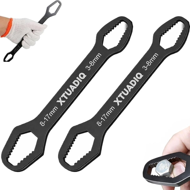 Llave autoajustable 8-22mm doble cabeza exterior hogar reparación coche