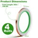 thumbnail image 2 of Cinta de cobre conductiva Rindion 4 unidades 6 mm × 15 m, 2 of 7