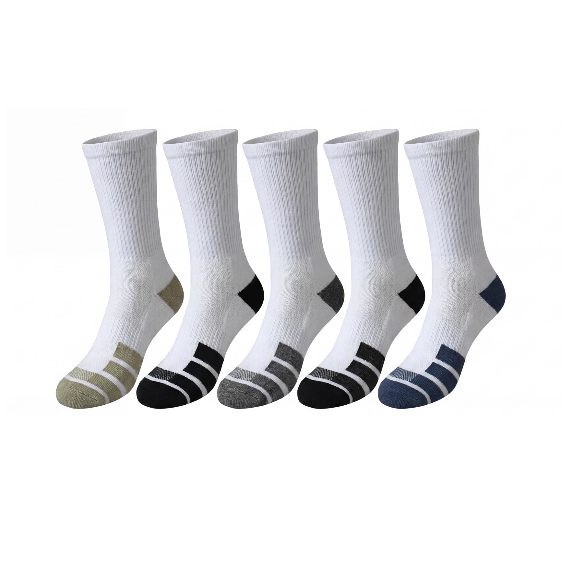 Calcetines Hombre Deportivo Largo Blanco X10 40-44