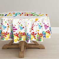 Horaldaily - Mantel Horal Daily Birthday, 178 X 178 Cm, Redondo, Poliéster