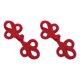 thumbnail image 1 of Botones De Rana Con Nudo Chino, Botones Para Cubierta De Silla, 2 Uds., Para Abrigos, Traje, Cárdigan, Rojo, 1 of 2
