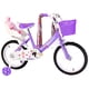 thumbnail image 1 of Bicicleta Aro 16 Infantil Con Peluchero Lila Angel, 1 of 2