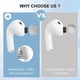 thumbnail image 3 of Almohadillas viscoelásticas de repuesto para AirPods Pro 3 2025, 3 of 7