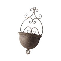 Magideal - Maceta De Pared De Hierro Para Decoración Del Hogar, Maceta Colgante Para Colgar En Pared, Para Patio, Interior Y Exterior, Barandilla De Jardín. Grande