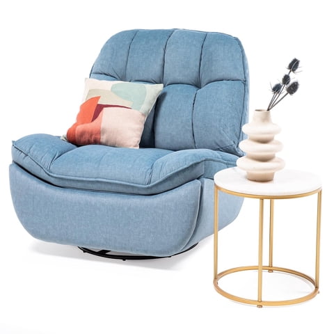 Vys Spa - Bergere Reclinable, Giratorio Y Mecedor Millenium Blue