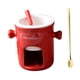 thumbnail image 1 of Taza Para Fondue, Para Derretir Queso, Mantequilla, Postre Casero, Taza Para Derretir Chocolate, Color Rojo, 1 of 5