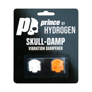 Antivibrador Prince Calavera Blanco/Naranjo