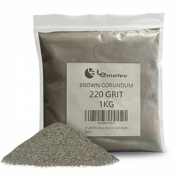 Medio abrasivo de corindón marrón LE LEMATEC 1 kg 220 granulado