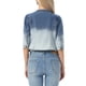 thumbnail image 3 of INSPIRE CHIC Chaquetas de Jean de Mezclilla Recortadas sin Cuello de Manga 3/4 para Mujer Azul Degradado XL, 3 of 6
