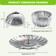 thumbnail image 3 of Cesta para Vapor ZOCY Expandible 15‑26 cm Acero Inoxidable, 3 of 7