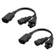 thumbnail image 5 of IEC320-C14 A C13 + C5 Macho A Hembra Cable De Extensión De Alimentación Divisor En Y, 5 of 5