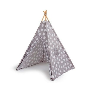 Genérico - Carpa Infantil Casa India Estrellas Gris - Re1133W/S/F
