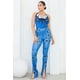 thumbnail image 4 of Conjunto De Camiseta Sin Mangas Con Cuello En V Espalda Descubierta Y Pantalón Con Abertura Frontal Y Cintura Elástica Color Índigo (para Mujer), 4 of 4
