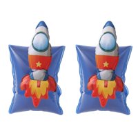 Magideal - Brazo Flotante Inflable Para Aprender A Nadar, 1 Par, Flotador De Natación Inflable Patrón De Cohete