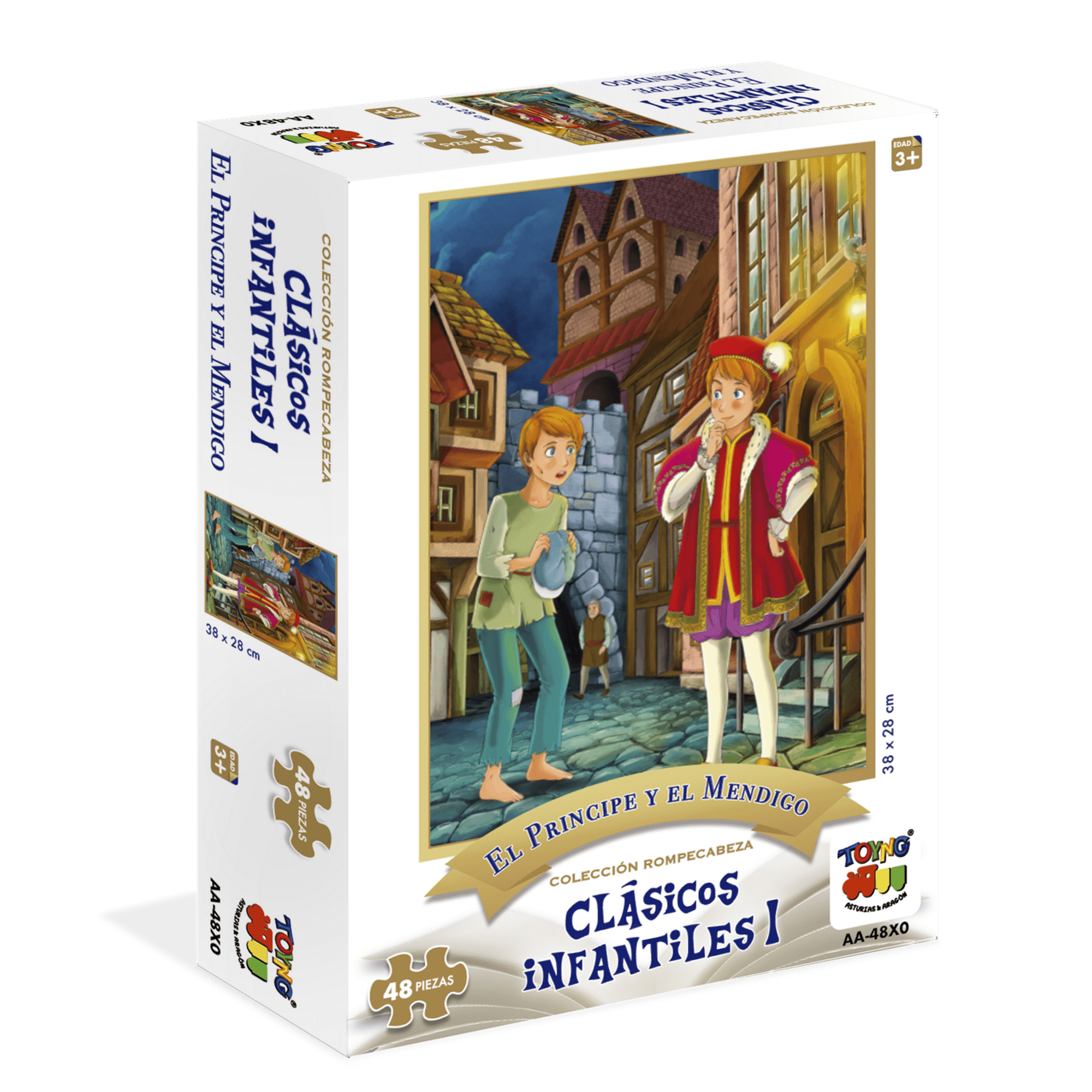 Puzzle 48 Piezas - El Principe Y El Mendigo - Toyng