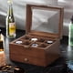 thumbnail image 5 of Funda de reloj ProCase de madera con 8 ranuras para hombre y cajón, color marrón, 5 of 7