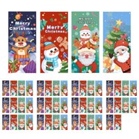 Magideal - 50X Bolsas De Regalo De Navidad Bolsa De Regalo Navideña Bolsa De Regalo Navideña Portátil Decorativa Bolsa De Almacenamiento Bolsa De Regalo Bolsa De