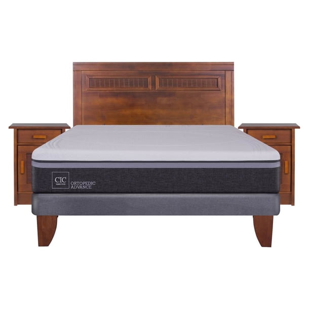 Cama Europea Europea Ortopedic Advance 2P Bn Milan S 2 Plaza Base Normal