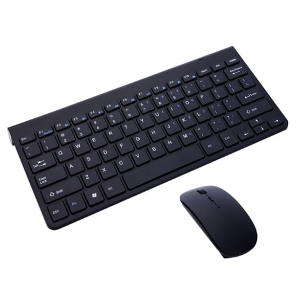Conjunto de teclado y ratón, teclado delgado inalámbrico de 2,4 G con combinación de ratón inalámbrico para portátil, PC y Smart TV