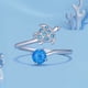 thumbnail image 2 of Anillo tortuga ajustable plata 925, 2 of 3