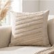 thumbnail image 3 of Pack 2 Cojines Chenille con Flecos 45x45 cm Boho Decorativos - Paros Beige, 3 of 5