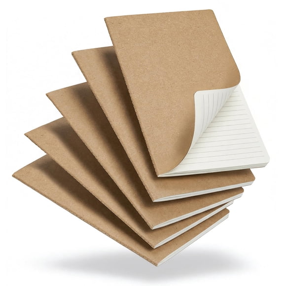 Cuaderno Foliom A5 Pack de 5 - 60 páginas rayadas 21 × 14 cm