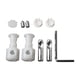 thumbnail image 1 of Accesorios de tazón de inodoro colgado de pared tornillos de fijación fácil de usar kits de fijación de conector de mantenimiento pernos de fijación p, 1 of 5