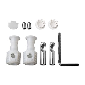 Magideal - Accesorios De Tazón De Inodoro Colgado De Pared Tornillos De Fijación Fácil De Usar Kits De Fijación De Conector De Mantenimiento Pernos De Fijación P