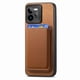 thumbnail image 4 of Funda de Cuero Magnética con Tarjetero para Realme GT 7 Pro Cubierta Delgada Marrón, 4 of 5