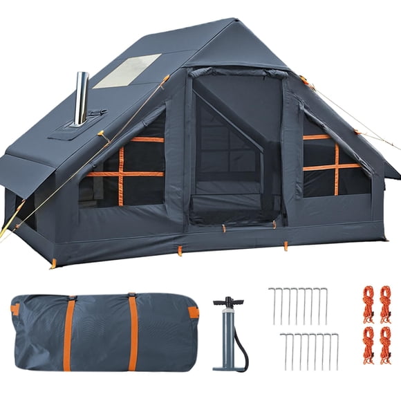 Tienda inflable catnaoa para 4‑6 personas, impermeable, gris