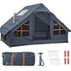 thumbnail image 1 of Tienda inflable catnaoa para 4‑6 personas, impermeable, gris, 1 of 8