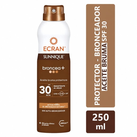 Aceite bronceador en bruma Ecran fps30, 250 ml