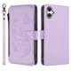 thumbnail image 2 of Funda Cartera Mariposa para [Samsung Galaxy A06/A07 4G/5G] con Soporte y Cremallera Morado claro, 2 of 6