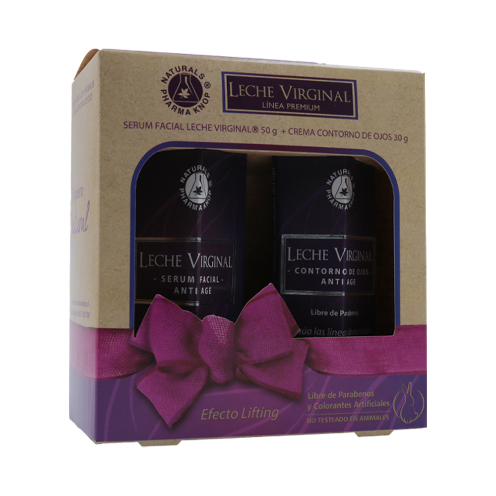 Pack Leche Virginal Serum Facial 50G & Contorno De Ojos 30 G