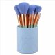 thumbnail image 1 of Set de 9 brochas de maquillaje Sweet Beauty con porta brochas azul, 1 of 3