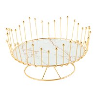 Bothyi - Cesta De Frutas Contenedor De Almacenamiento De Frutas Frutero Para Mostradores De Fiesta De Navidad Blanco 23,5X13,5 Cm