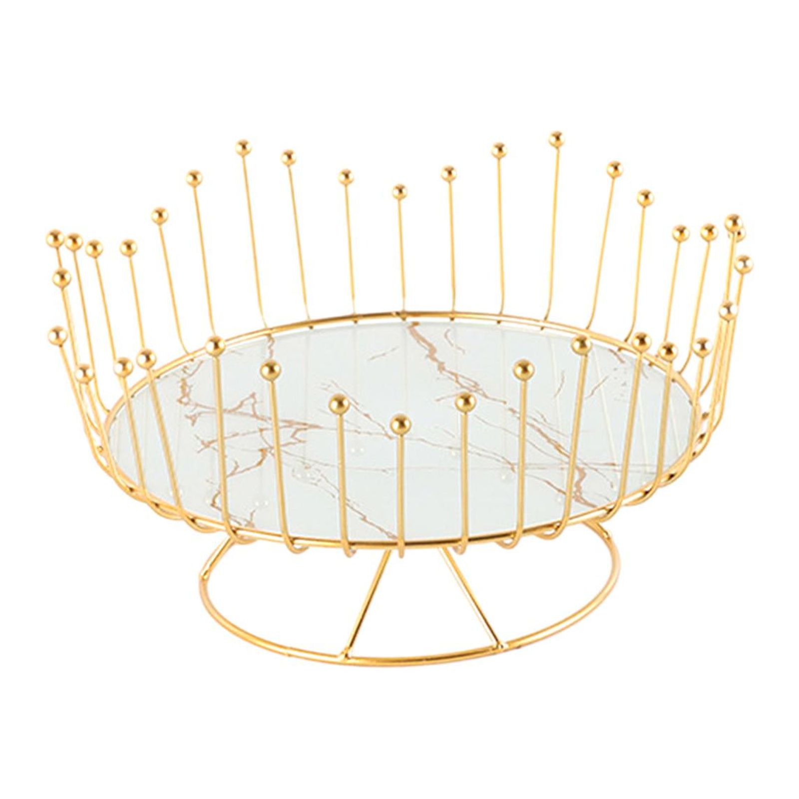 Bothyi - Cesta De Frutas Contenedor De Almacenamiento De Frutas Frutero Para Mostradores De Fiesta De Navidad Blanco 23,5X13,5 Cm